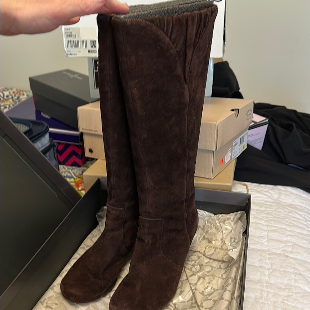 Brown Suede Women's Boots